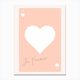 Je T'Aime 1 Canvas Print