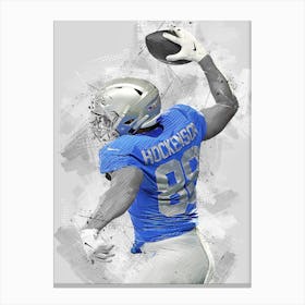 T.J. Hockenson Detroit Lions Canvas Print