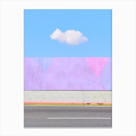 Lonely Pink Cloud Canvas Print