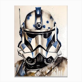 Captain Rex Star Wars Painting (32) Canvas Print