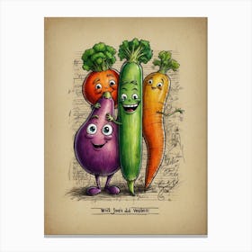 Who'S A Veggie? Canvas Print