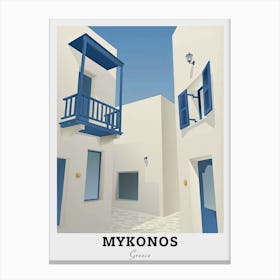 Mykonos Greece Travel Canvas Print