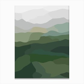 Foggy Hills Canvas Print