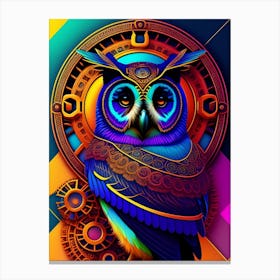 Psychedelic Owl Canvas Print