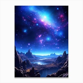 Space Landscape 14 Canvas Print