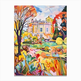 Autumn Gardens Painting Kew Gardens Hillsborough Castle London 1 Canvas Print