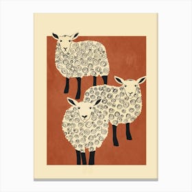 Abstract Sheep 3 Canvas Print
