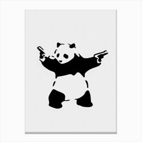 Banksy Panda Canvas Print