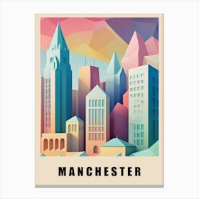 Manchester City Low Poly (15) Canvas Print