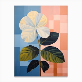 Hydrangea 2 Hilma Af Klint Inspired Pastel Flower Painting Canvas Print