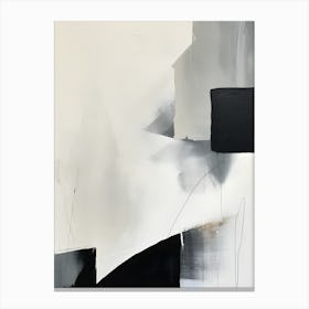 Abstract Black And White Painting 9 Canvas Print