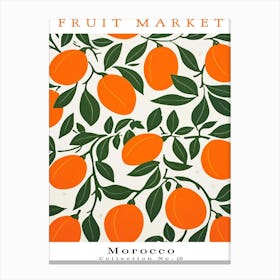 Clementine Fruit Poster Gift Morocco Market Canvas Print