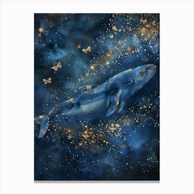 Whale In The Sky 9 Canvas Print