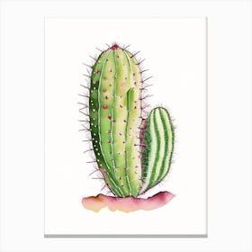 Prickly Pear Cactus Marker Art 1 Canvas Print