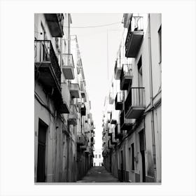 Cagliari, Italy, Black And White Photography 1 Canvas Print