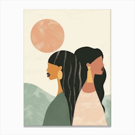 Two Black Women 2 Canvas Print