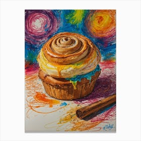 Cinnamon Bun Canvas Print