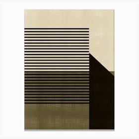 Modern Abstract Brown And Black B Canvas Print