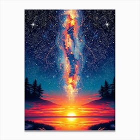 Galaxy In The Sky 1 Canvas Print