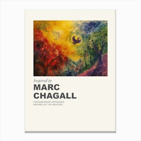Museum Poster Inspired By Marc Chagall 1 Canvas Print