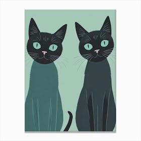 Two Cats Arts Prints (4) Canvas Print