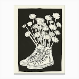 Floral Sneakers 2 Canvas Print