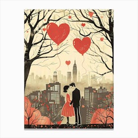 Love in New York city Canvas Print