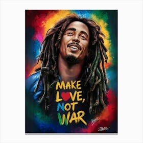 Make Love Not War Canvas Print