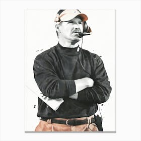 Bill Cowher Pittsburgh Canvas Print