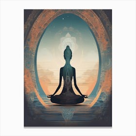 faceless Buddha In Meditation Canvas Print