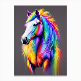 Rainbow Horse 9 Canvas Print