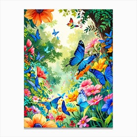 Butterfly Garden 2 Canvas Print