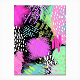 Rainbow Abstract Painting 3 Canvas Print