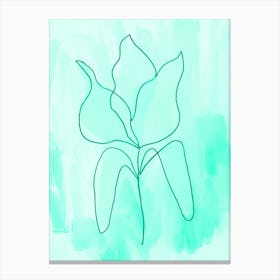 Tulip Mint Canvas Print