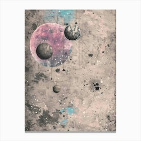 Planets In Space 4 Canvas Print