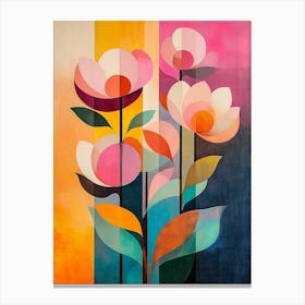 Abstract Flowers 8 Canvas Print