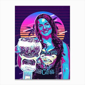 Nikki Cross 80s Retro Canvas Print