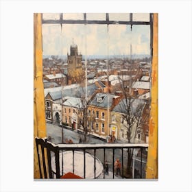 Winter Cityscape Windsor United Kingdom Canvas Print