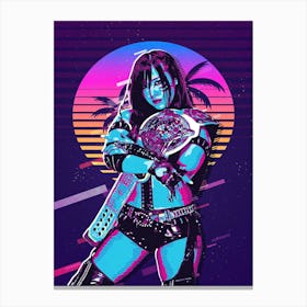 Kairi Sane 80s Retro Canvas Print