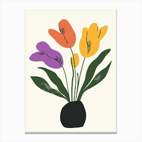 Tulips In A Vase 1 Canvas Print