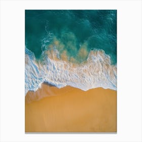 Aerial View Of A Beach 31 Canvas Print