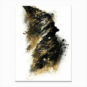 Black And Gold 115 Canvas Print