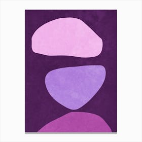 Abstract Forms Violett harmony Canvas Print