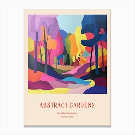Colourful Gardens Bernheim Arboretum And Research Forest Usa 2 Red Poster Canvas Print