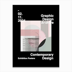 Graphic Design Archive Poster 13 Canvas Print