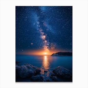 Milky Over The Sea 3 Canvas Print