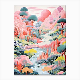 Nabana Gardens Abstract Riso Style 2 Canvas Print