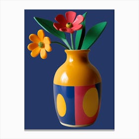 Vase With Flowers Canvas Print