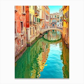 Canal In Venice Italy Canvas Print