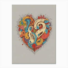 Heart Of Music 11 Canvas Print